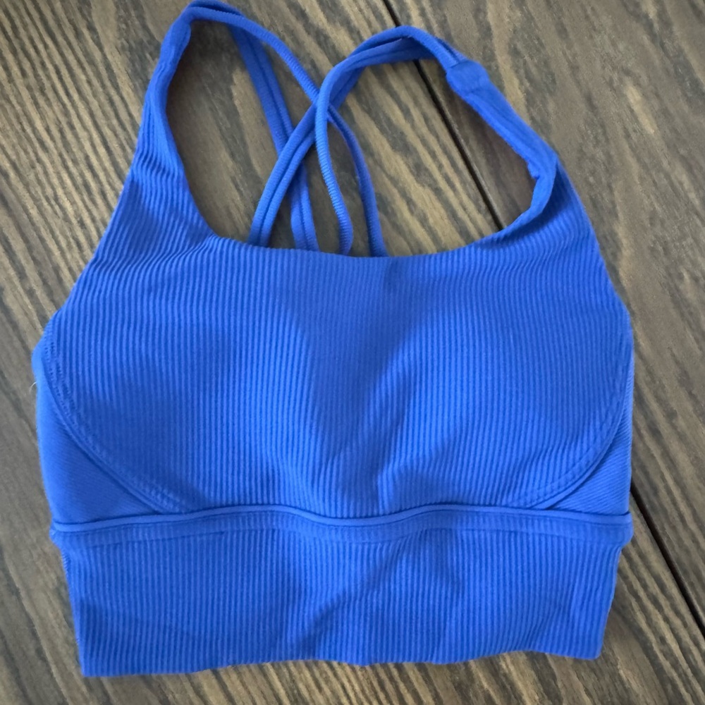 Lululemon Blue Cross-Back Sports Bra  New without tags - never worn